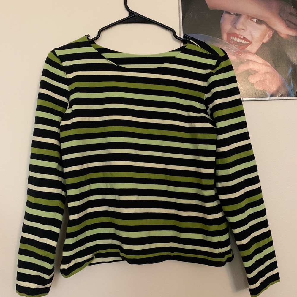 Green Striped shirt